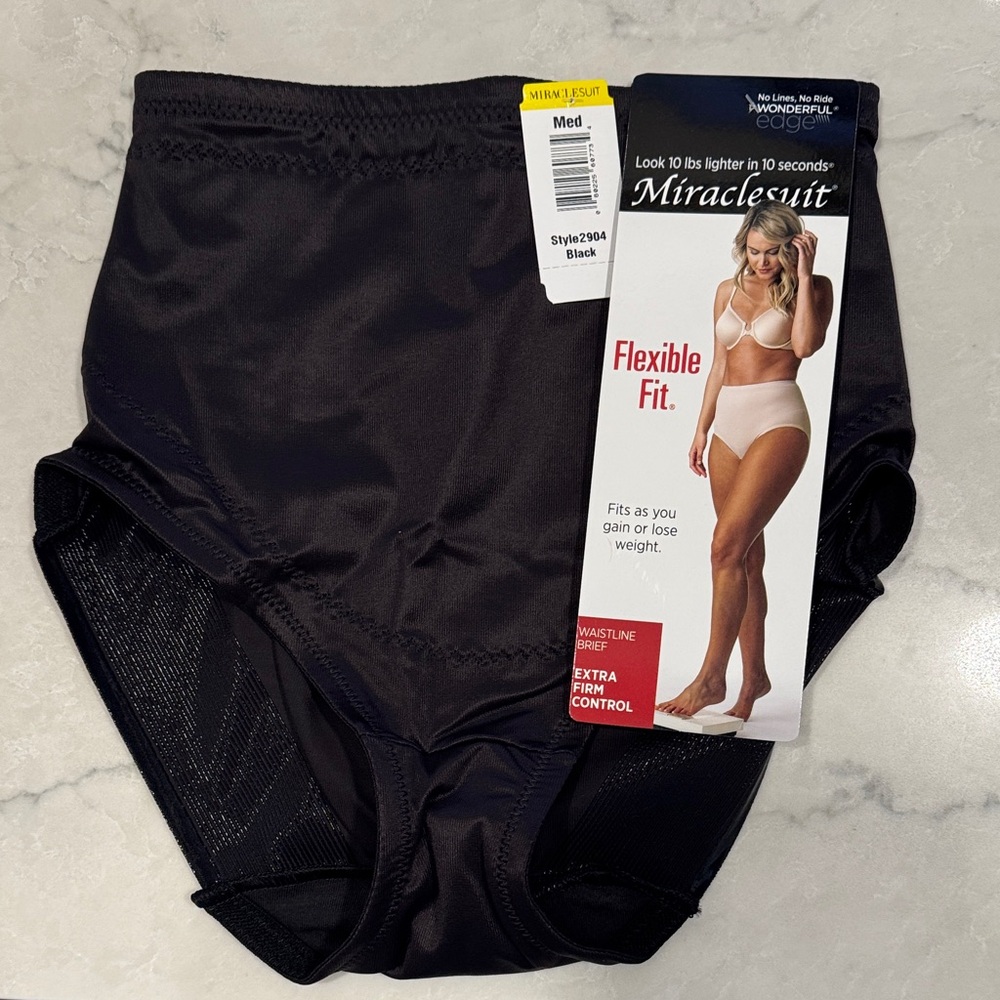 Miraclesuit Flexible Fit Waist Line Shapewear in Black